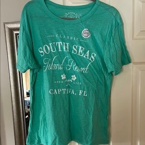 LOGO by Lori Goldstein Teal Short Sleeve Tee